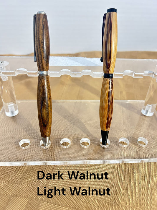 Walnut wood custom crafted pens
