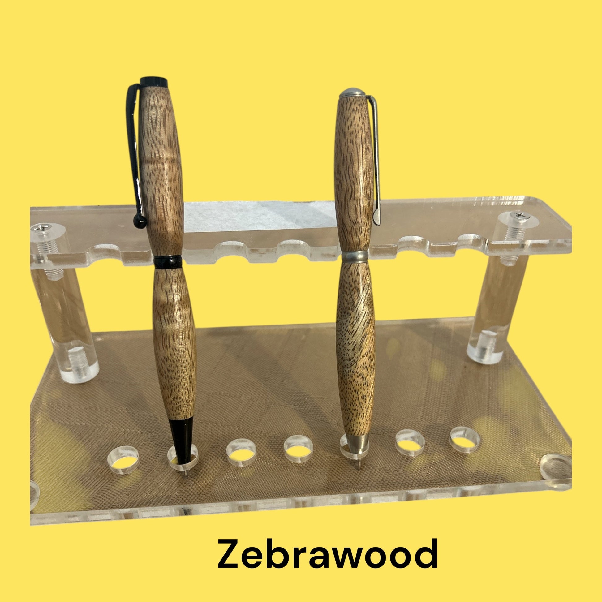 Zebrawood custom crafted pens